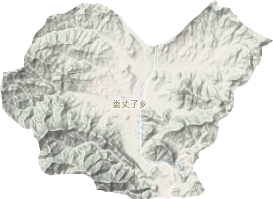 娄杖子镇地形图