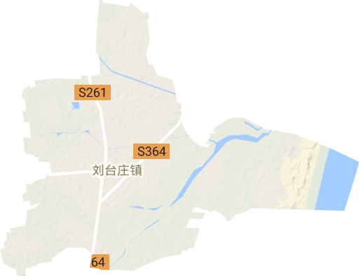 刘台庄镇地形图