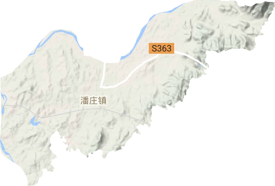 潘庄镇地形图