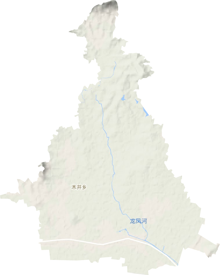 木井镇地形图