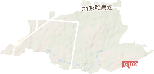 河北卢龙经济开发区地形图