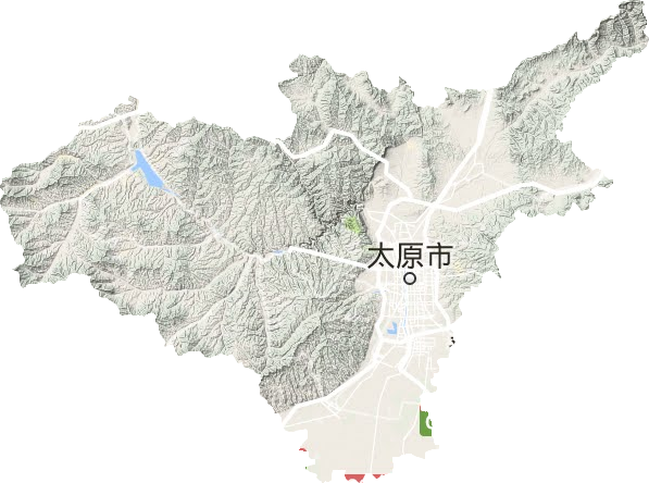 太原市地形图