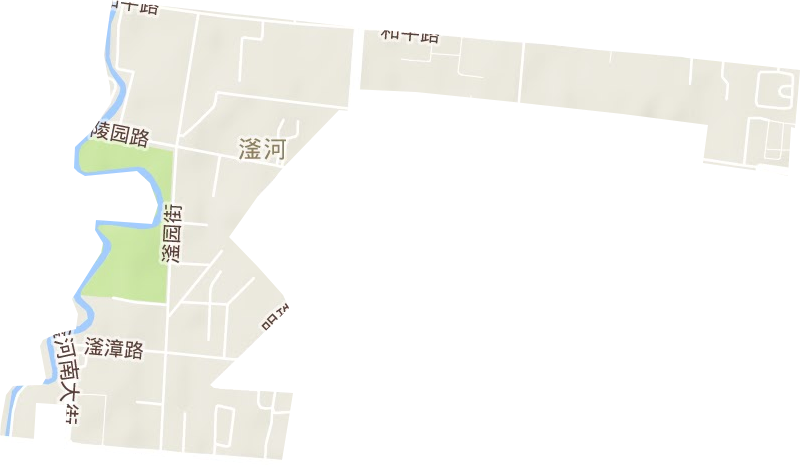 滏东街道地形图