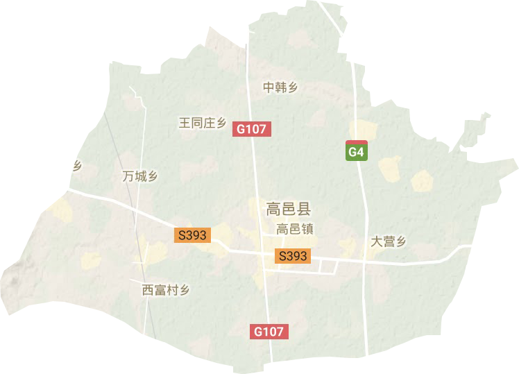 高邑县地形图