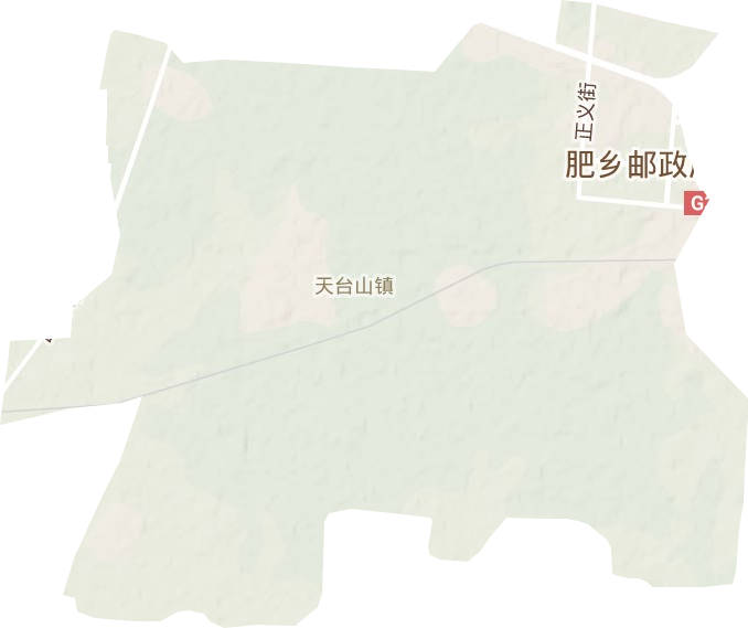 天台山镇地形图