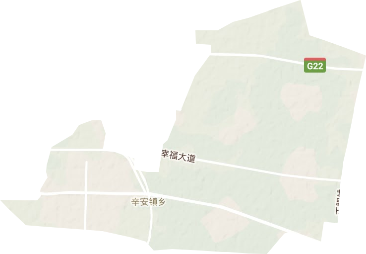 辛安镇地形图