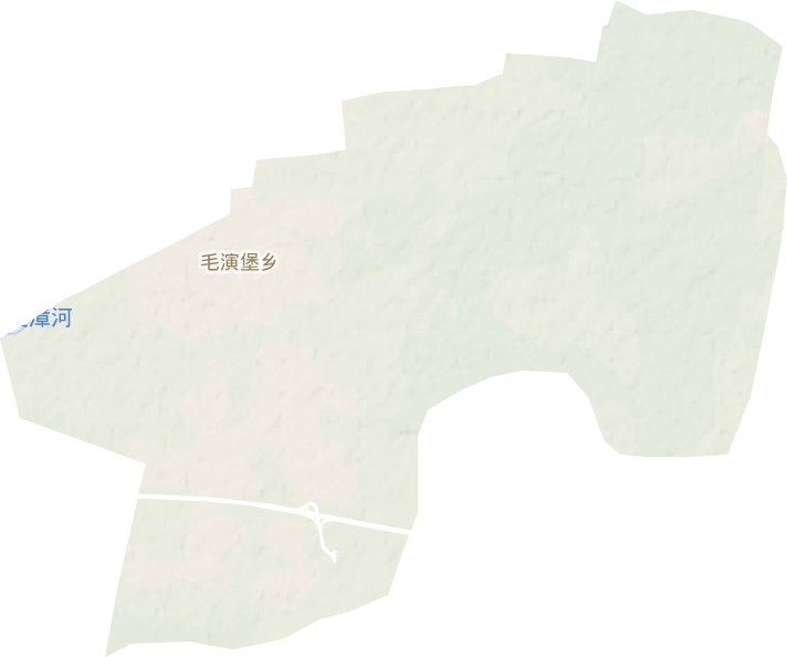 毛演堡乡地形图
