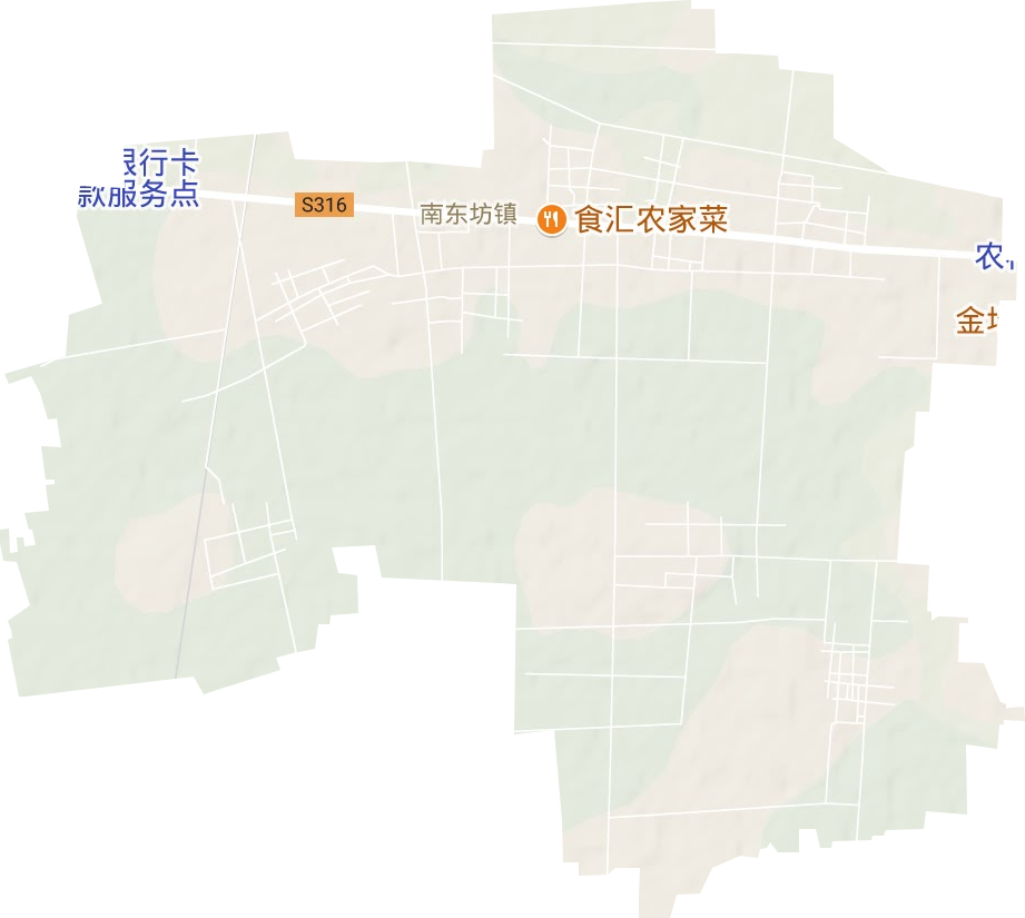 南东坊镇地形图