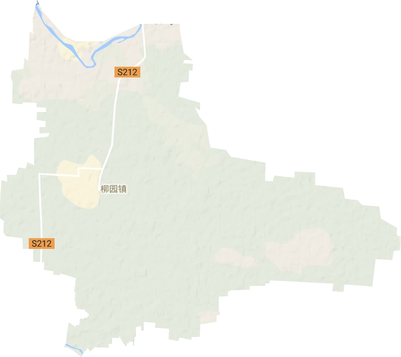 柳园镇地形图