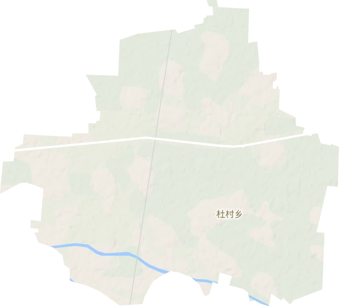 杜村集乡地形图