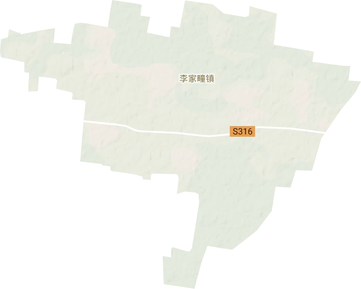 李家疃镇地形图