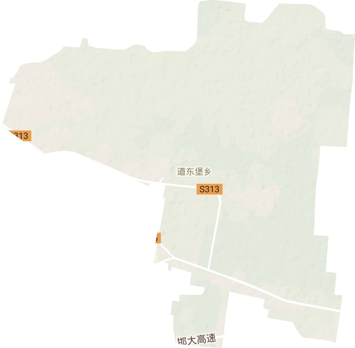 道东堡乡地形图