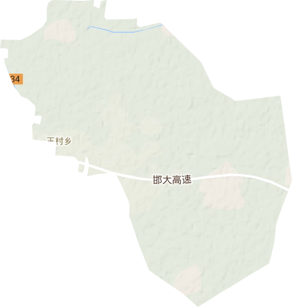 王村乡地形图