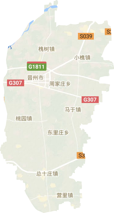 晋州市地形图