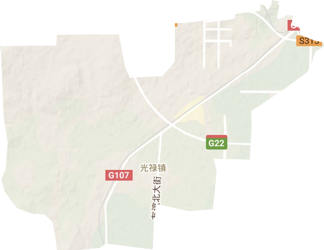 西光禄镇地形图