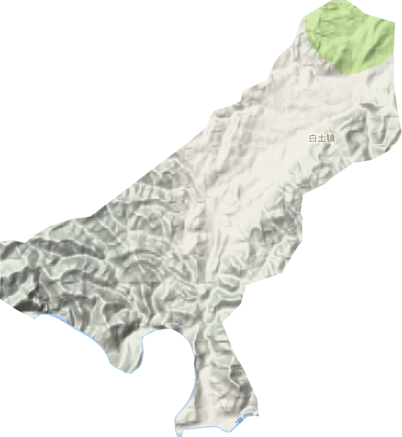 白土镇地形图