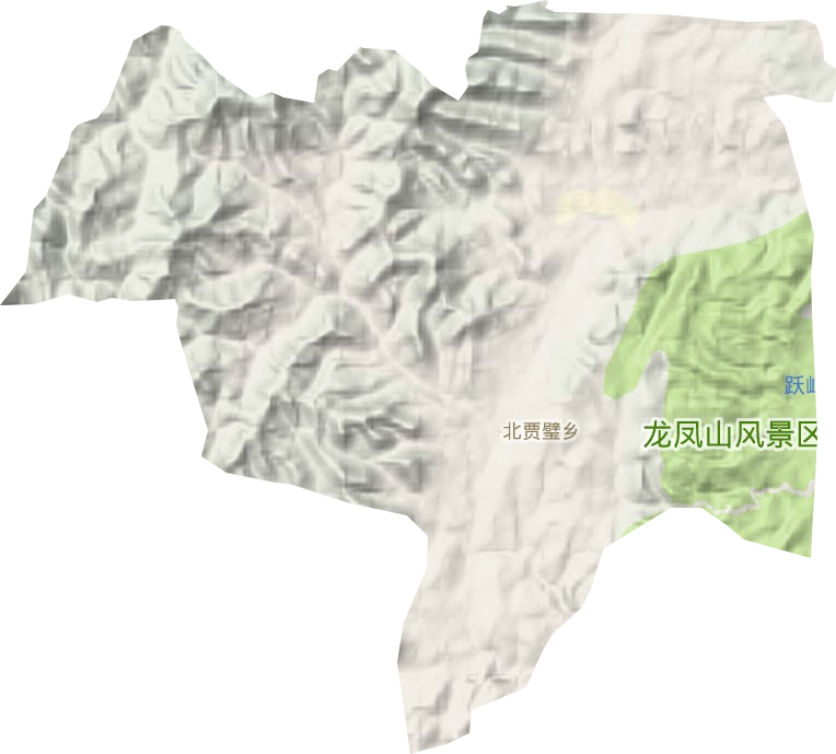 北贾壁乡地形图