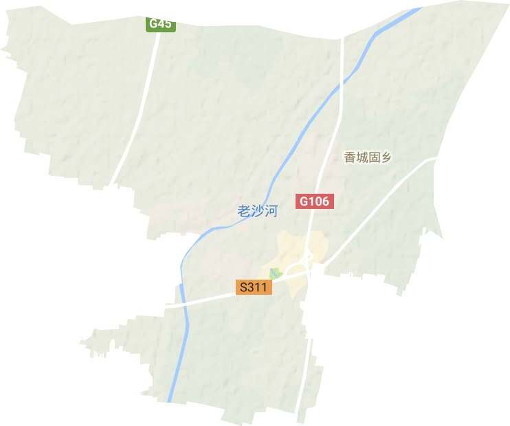 香城固镇地形图