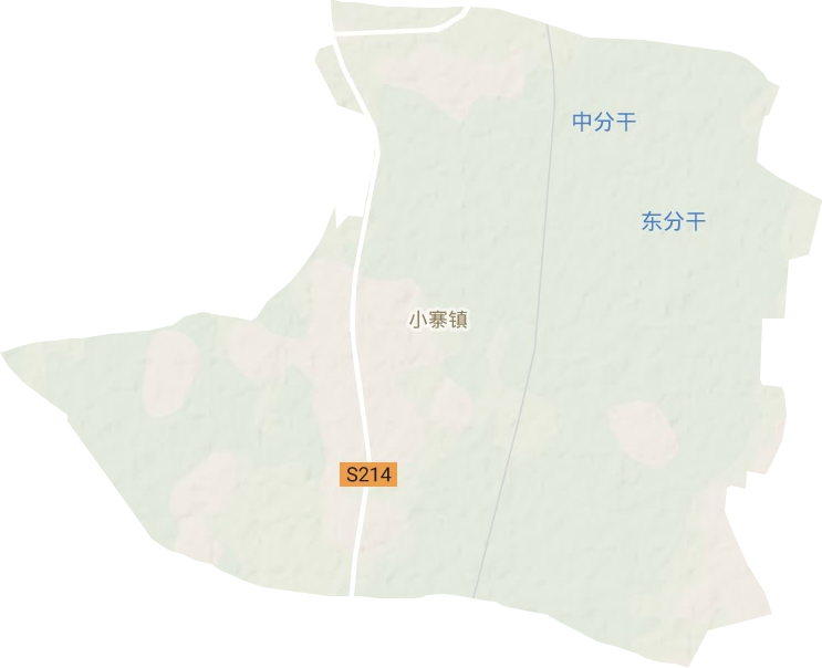小寨镇地形图