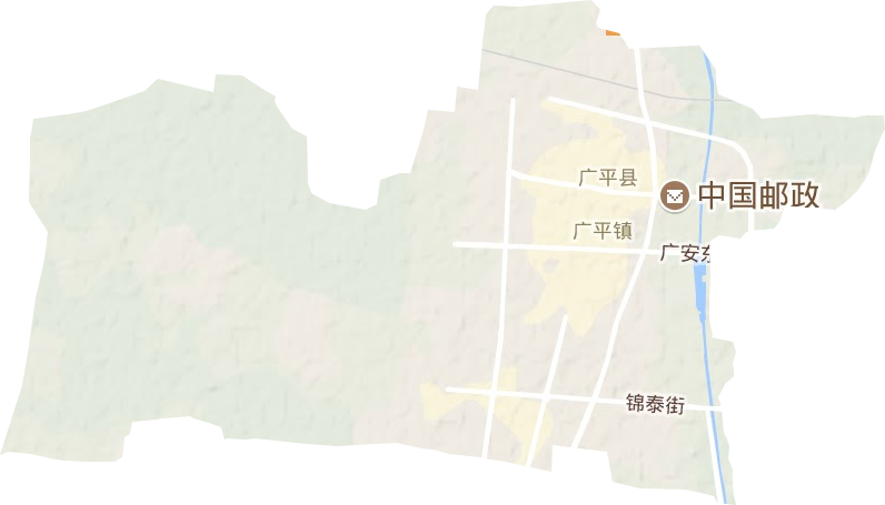 广平镇地形图