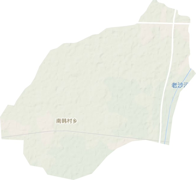 南韩村乡地形图