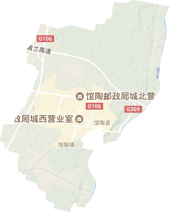 馆陶镇地形图