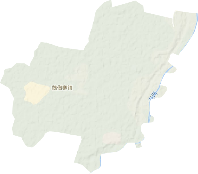 魏僧寨镇地形图