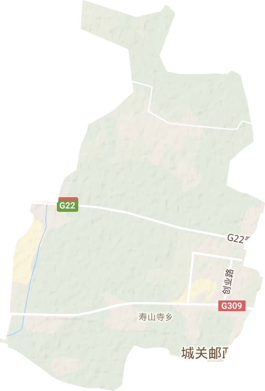 寿山寺乡地形图