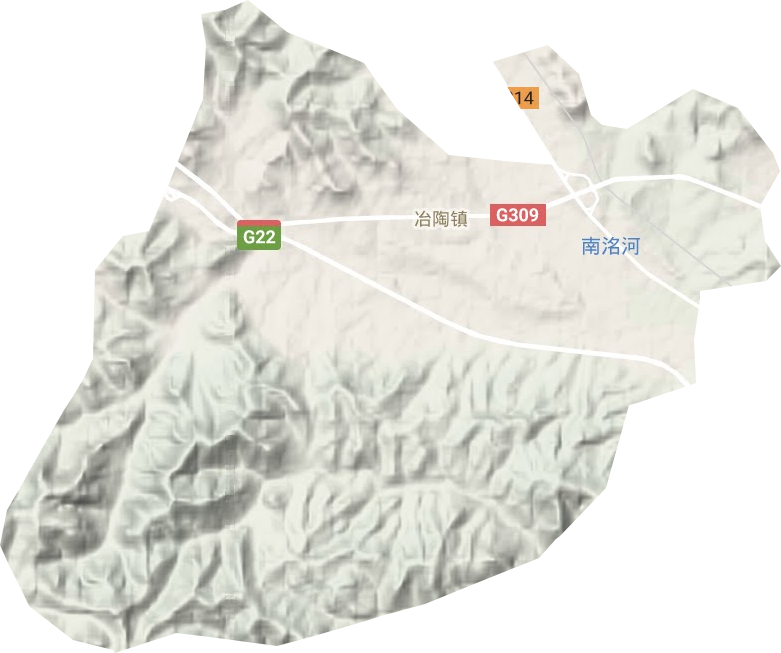 冶陶镇地形图