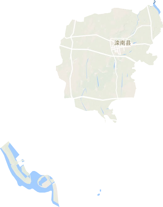 滦南县地形图