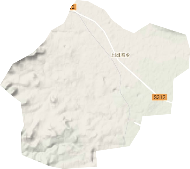 上团城乡地形图