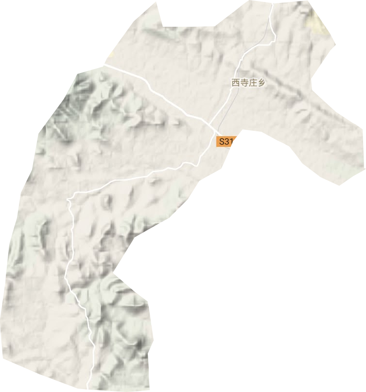 西寺庄乡地形图