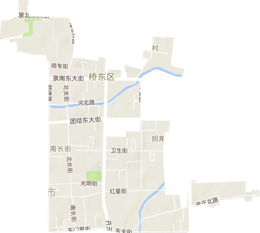 南长街街道地形图