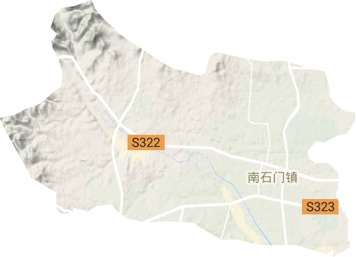 南石门镇地形图