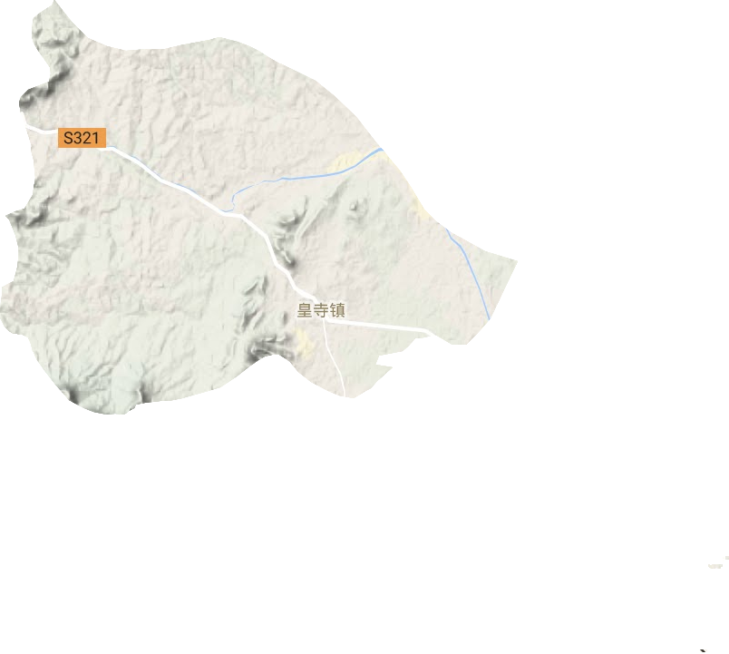 皇寺镇地形图