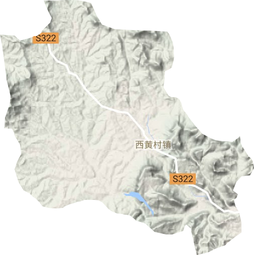 西黄村镇地形图