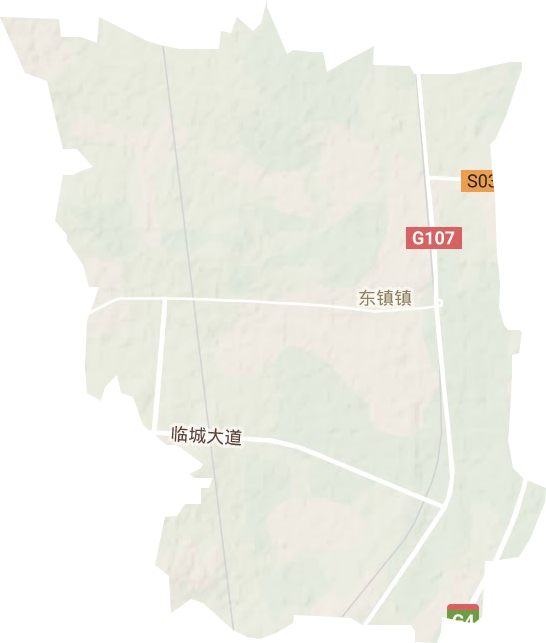 东镇镇地形图