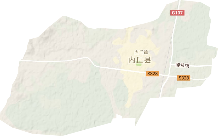内丘镇地形图