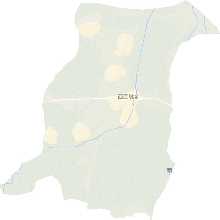 西固城乡地形图