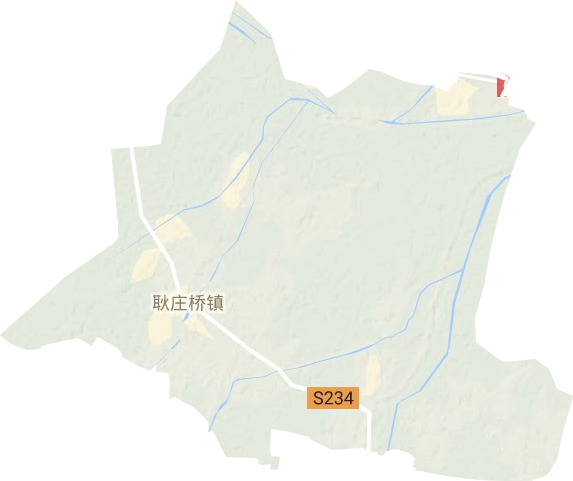 耿庄桥镇地形图