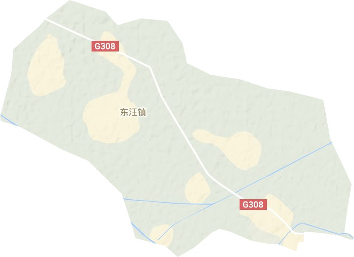 东汪镇地形图