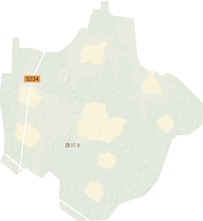 唐邱乡地形图