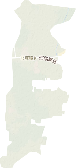北塘疃乡地形图
