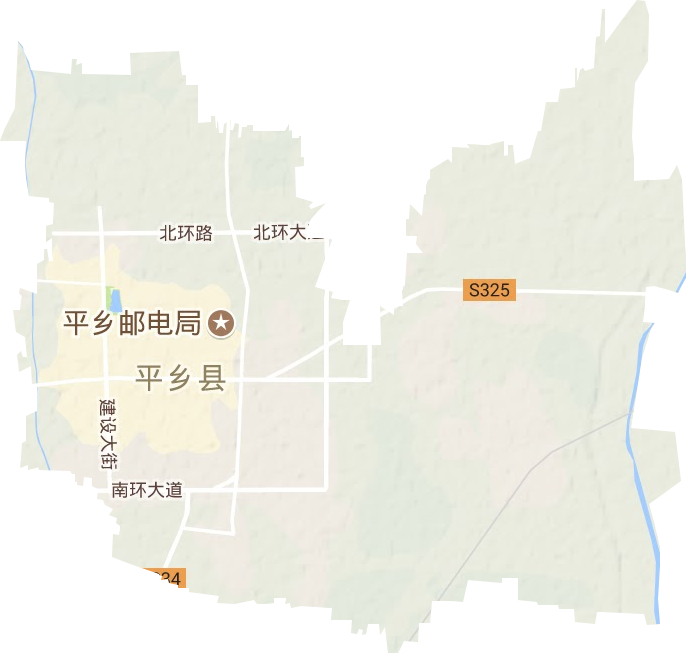 丰州镇地形图