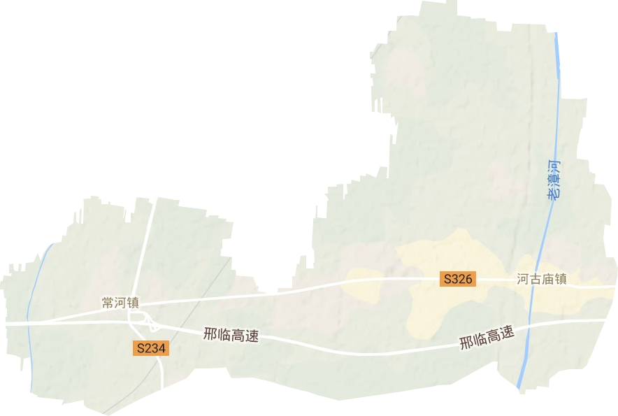 河古庙镇地形图