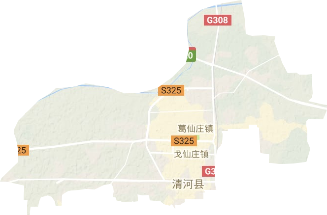 葛仙庄镇地形图