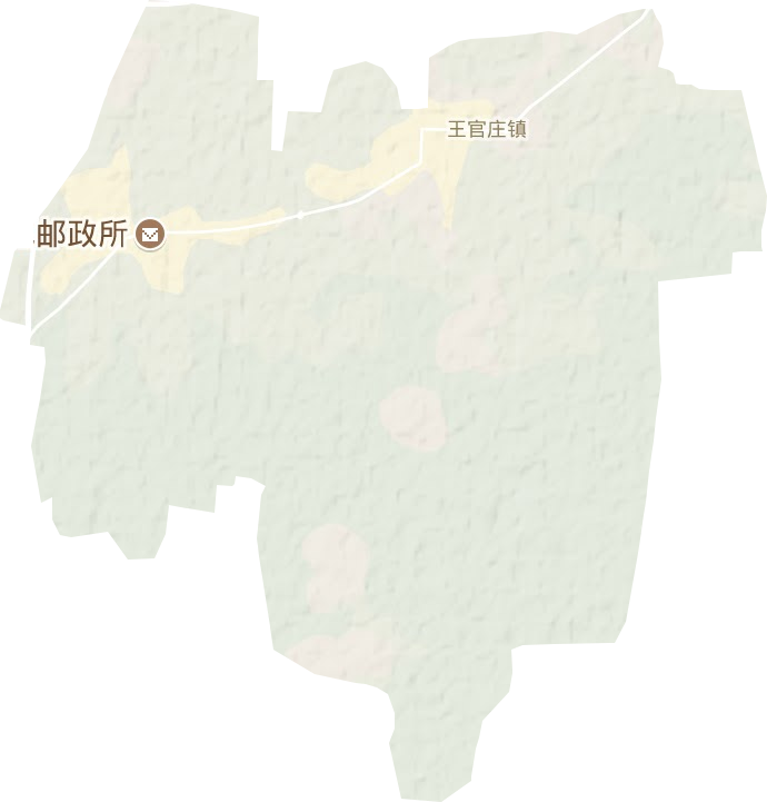 王官庄镇地形图