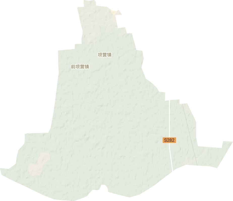 坝营镇地形图