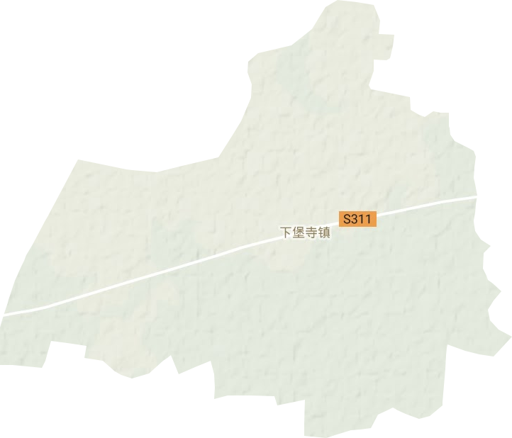 下堡寺镇地形图