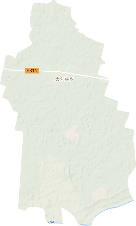 大刘庄乡地形图